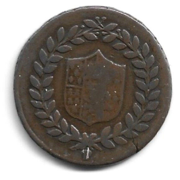 1798 Naples 5 Tornesi Coin (b199) - Picture 2 of 2